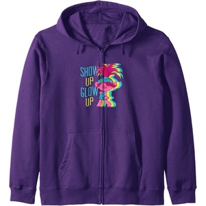 image:imageTrolls  Show Up Glow Up Zip HoodiePurple