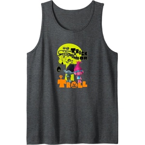 image:imageTrolls  Trick Or Troll Tank TopDark Heather Grey