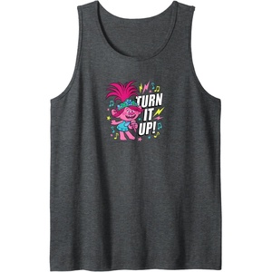 image:imageTrolls  Turn It Up Tank TopDark Heather Grey