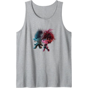 image:imageTrolls World Tour  Branch amp Poppy Pose Tank TopHeather Grey