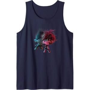 image:imageTrolls World Tour  Branch amp Poppy Pose Tank TopNavy Blue