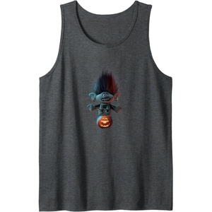 image:imageTrolls World Tour  Branch and Pumpkin Tank TopDark Heather Grey