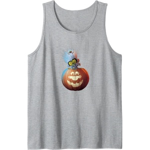 image:imageTrolls World Tour  Diamond in Pumpkin Tank TopHeather Grey
