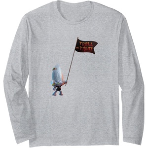 image:imageTrolls World Tour  Guy Diamond Tiny Diamond Long Sleeve TShirtHeather Grey