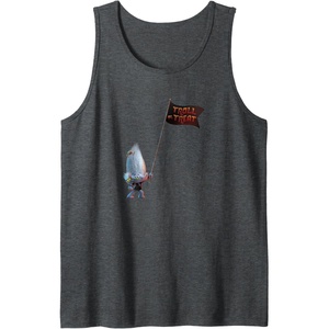 image:imageTrolls World Tour  Guy Diamond Tiny Diamond Tank TopDark Heather Grey