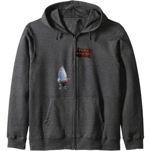 image:imageTrolls World Tour  Guy Diamond Tiny Diamond Zip HoodieDark Heather Grey