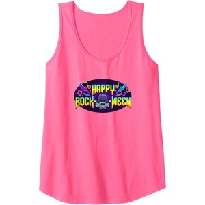 image:imageTrolls World Tour  Happy Rock O Ween Tank TopNeon Pink