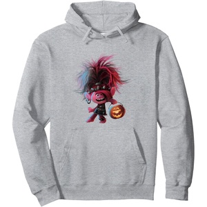 image:imageTrolls World Tour  Poppy amp Pumpkin Pullover HoodieHeather Grey