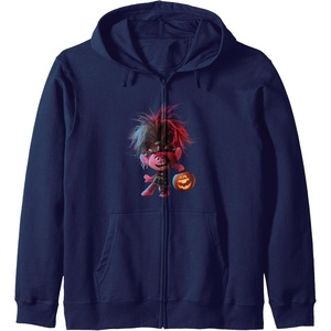 image:imageTrolls World Tour  Poppy amp Pumpkin Zip HoodieNavy Blue