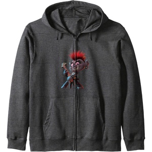 image:imageTrolls World Tour  Queen Barb Zip HoodieDark Heather Grey
