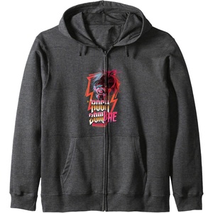 image:imageTrolls World Tour  Rock ZomBAE Zip HoodieDark Heather Grey