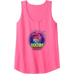 image:imageTrolls World Tour  Rockin Candy Tank TopNeon Pink
