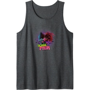 image:imageTrolls World Tour  Scary Pair Tank TopDark Heather Grey