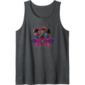 image:imageTrolls World Tour  Troll Or Treat Tank TopDark Heather Grey