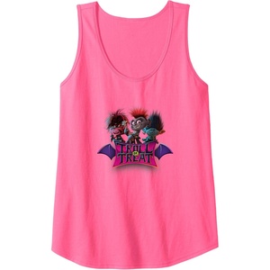 image:imageTrolls World Tour  Troll Or Treat Tank TopNeon Pink