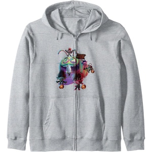 image:imageTrolls World Tour  Trolls World Tour  Troll Or Treat Zip HoodieHeather Grey