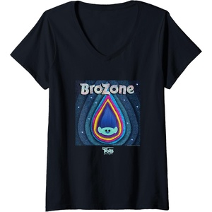 image:imageWomens DreamWorks Trolls Band Together Brozone Baby Branch VNeck TShirtBlack