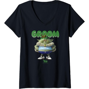image:imageWomens DreamWorks Trolls Band Together King Gristle VNeck TShirtBlack