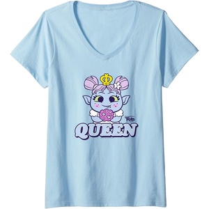 image:imageWomens DreamWorks Trolls Band Together Queen Bridget VNeck TShirtBaby Blue