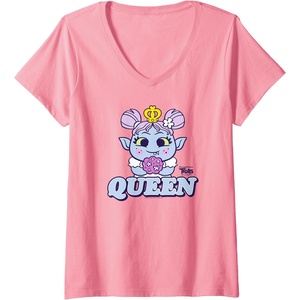 image:imageWomens DreamWorks Trolls Band Together Queen Bridget VNeck TShirtPink