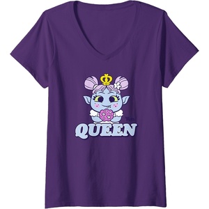 image:imageWomens DreamWorks Trolls Band Together Queen Bridget VNeck TShirtPurple