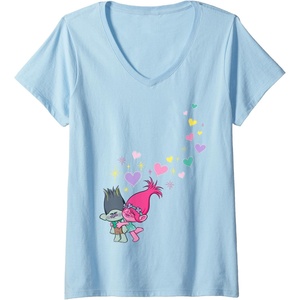 image:imageWomens DreamWorks Trolls Love VNeck TShirtBaby Blue