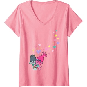 image:imageWomens DreamWorks Trolls Love VNeck TShirtPink