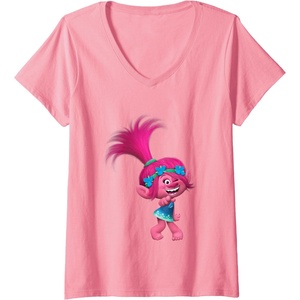 image:imageWomens DreamWorks Trolls Poppy Winky VNeck TShirtPink