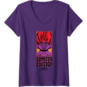 image:imageWomens Good Luck Trolls Halloween Limited Edition VNeck TShirtPurple