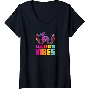 image:imageWomens Trolls  Dance Vibes VNeck TShirtBlack