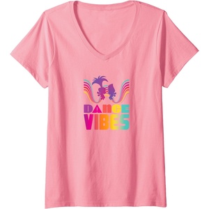 image:imageWomens Trolls  Dance Vibes VNeck TShirtPink