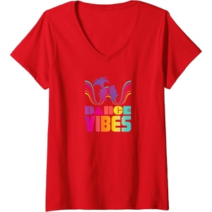 image:imageWomens Trolls  Dance Vibes VNeck TShirtRed