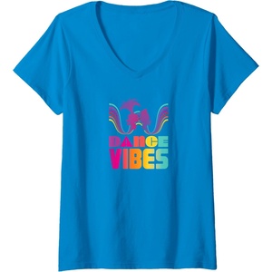 image:imageWomens Trolls  Dance Vibes VNeck TShirtSapphire Blue
