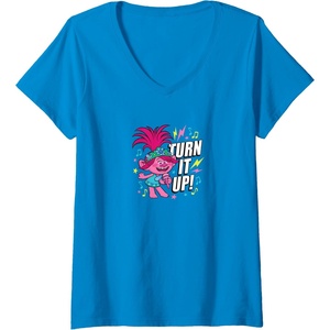 image:imageWomens Trolls  Turn It Up VNeck TShirtSapphire Blue