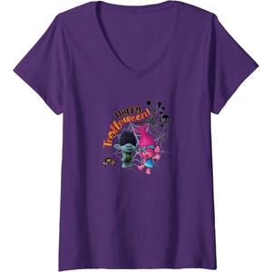image:imageWomens Trolls Happy Halloween VNeck TShirtPurple