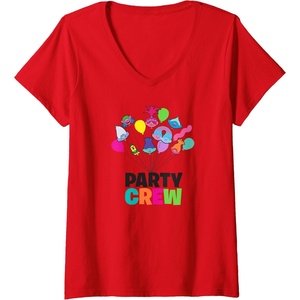 image:imageWomens Trolls Party Crew VNeck TShirtRed