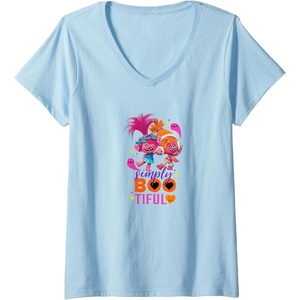 image:imageWomens Trolls Simply Bootiful VNeck TShirtBaby Blue