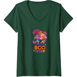 image:imageWomens Trolls Simply Bootiful VNeck TShirtDark Green