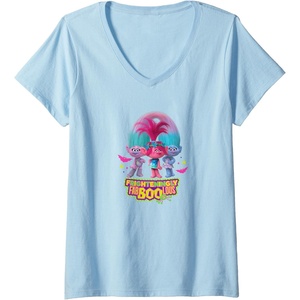 image:imageWomens Trolls Spooky VNeck TShirtBaby Blue