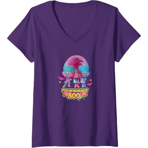image:imageWomens Trolls Spooky VNeck TShirtPurple