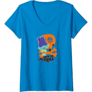 image:imageWomens Trolls Trick Or Troll VNeck TShirtSapphire Blue