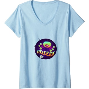 image:imageWomens Trolls World Tour  EEEEE VNeck TShirtBaby Blue