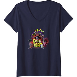 image:imageWomens Trolls World Tour  Gimme A Treat VNeck TShirtNavy Blue