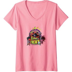 image:imageWomens Trolls World Tour  Gimme A Treat VNeck TShirtPink