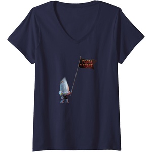 image:imageWomens Trolls World Tour  Guy Diamond Tiny Diamond VNeck TShirtNavy Blue