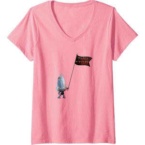 image:imageWomens Trolls World Tour  Guy Diamond Tiny Diamond VNeck TShirtPink