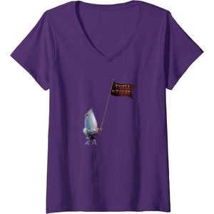 image:imageWomens Trolls World Tour  Guy Diamond Tiny Diamond VNeck TShirtPurple