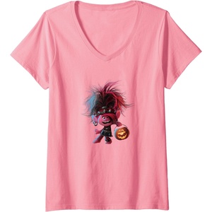image:imageWomens Trolls World Tour  Poppy amp Pumpkin VNeck TShirtPink