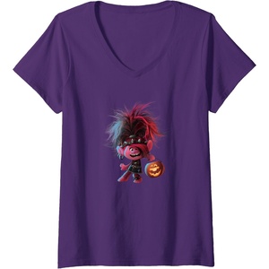 image:imageWomens Trolls World Tour  Poppy amp Pumpkin VNeck TShirtPurple