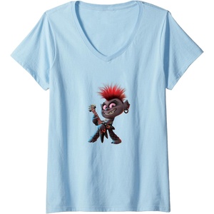 image:imageWomens Trolls World Tour  Queen Barb VNeck TShirtBaby Blue